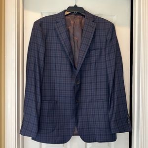 Saks Fifth Avenue Wool Plaid Suit coat